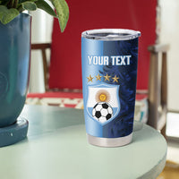 Custom Argentina World Football 2026 Tumbler Cup La Albiceleste 4th Champion Proud