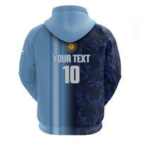 Custom Argentina World Football 2026 Zip Hoodie La Albiceleste 4th Champion Proud