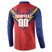 Custom Spain World Football 2026 Button Sweatshirt La Roja 2nd Champion Proud