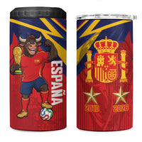 Spain World Football 2026 4 in 1 Can Cooler Tumbler La Roja 2nd Champion Proud