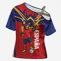 Custom Spain World Football 2026 Cross Shoulder Shirt La Roja 2nd Champion Proud