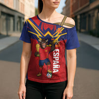 Custom Spain World Football 2026 Cross Shoulder Shirt La Roja 2nd Champion Proud