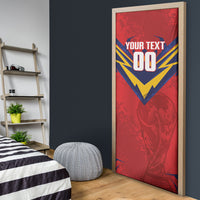 Custom Spain World Football 2026 Door Cover La Roja 2nd Champion Proud