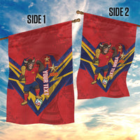 Custom Spain World Football 2026 Garden Flag La Roja 2nd Champion Proud