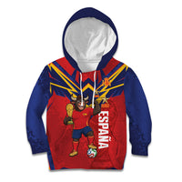 Custom Spain World Football 2026 Kid Hoodie La Roja 2nd Champion Proud