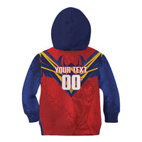 Custom Spain World Football 2026 Kid Hoodie La Roja 2nd Champion Proud
