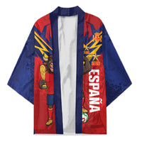 Custom Spain World Football 2026 Kimono La Roja 2nd Champion Proud