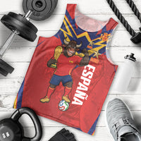 Custom Spain World Football 2026 Men Tank Top La Roja 2nd Champion Proud