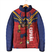 Custom Spain World Football 2026 Padded Jacket La Roja 2nd Champion Proud