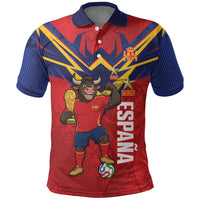 Custom Spain World Football 2026 Polo Shirt La Roja 2nd Champion Proud