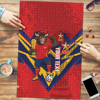 Custom Spain World Football 2026 Puzzle La Roja 2nd Champion Proud