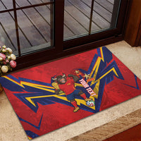 Custom Spain World Football 2026 Rubber Doormat La Roja 2nd Champion Proud