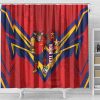 Custom Spain World Football 2026 Shower Curtain La Roja 2nd Champion Proud