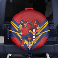 Custom Spain World Football 2026 Spare Tire Cover La Roja 2nd Champion Proud