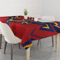 Custom Spain World Football 2026 Tablecloth La Roja 2nd Champion Proud