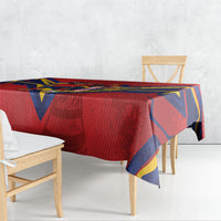 Custom Spain World Football 2026 Tablecloth La Roja 2nd Champion Proud