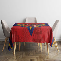 Custom Spain World Football 2026 Tablecloth La Roja 2nd Champion Proud
