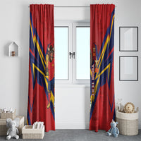 Custom Spain World Football 2026 Window Curtain La Roja 2nd Champion Proud