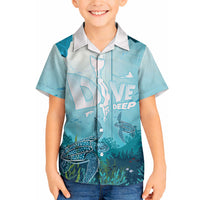 Personalized Dominica Freediving Hawaiian Shirt Leatherback Sea Turtle Ocean Style