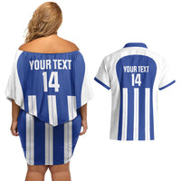 Universidad Dominican Republic Football Custom Couples Matching Off Shoulder Short Dress and Hawaiian Shirt 2025 Go Champions - Wonder Print Shop