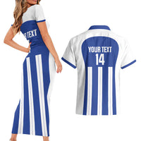 Universidad Dominican Republic Football Custom Couples Matching Short Sleeve Bodycon Dress and Hawaiian Shirt 2025 Go Champions - Wonder Print Shop