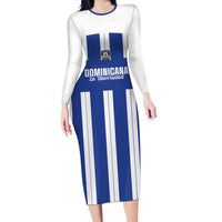 Universidad Dominican Republic Football Custom Family Matching Long Sleeve Bodycon Dress and Hawaiian Shirt 2025 Go Champions - Wonder Print Shop