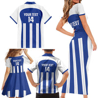 Universidad Dominican Republic Football Custom Family Matching Short Sleeve Bodycon Dress and Hawaiian Shirt 2025 Go Champions - Wonder Print Shop