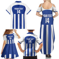 Universidad Dominican Republic Football Custom Family Matching Summer Maxi Dress and Hawaiian Shirt 2025 Go Champions - Wonder Print Shop
