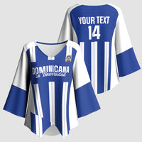 Universidad Dominican Republic Football Custom Kimono Sleeve Blouse 2025 Go Champions - Wonder Print Shop