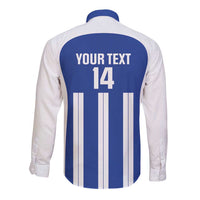Universidad Dominican Republic Football Custom Long Sleeve Button Shirt 2025 Go Champions - Wonder Print Shop