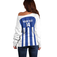 Universidad Dominican Republic Football Custom Off Shoulder Sweater 2025 Go Champions - Wonder Print Shop