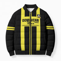 Moca Dominican Republic Football Custom Bomber Puffer Jacket 2025 Come On The Cradle - Wonder Print Shop