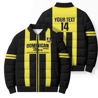 Moca Dominican Republic Football Custom Bomber Puffer Jacket 2025 Come On The Cradle - Wonder Print Shop