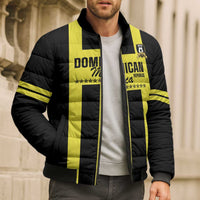 Moca Dominican Republic Football Custom Bomber Puffer Jacket 2025 Come On The Cradle - Wonder Print Shop