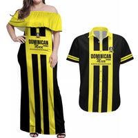 Moca Dominican Republic Football Custom Couples Matching Off Shoulder Maxi Dress and Hawaiian Shirt 2025 Come On The Cradle - Wonder Print Shop