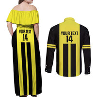 Moca Dominican Republic Football Custom Couples Matching Off Shoulder Maxi Dress and Long Sleeve Button Shirt 2025 Come On The Cradle - Wonder Print Shop