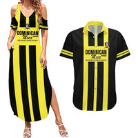 Moca Dominican Republic Football Custom Couples Matching Summer Maxi Dress and Hawaiian Shirt 2025 Come On The Cradle - Wonder Print Shop