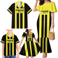 Moca Dominican Republic Football Custom Family Matching Mermaid Dress and Hawaiian Shirt 2025 Come On The Cradle - Wonder Print Shop