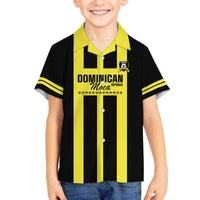 Moca Dominican Republic Football Custom Family Matching Off The Shoulder Long Sleeve Dress and Hawaiian Shirt 2025 Come On The Cradle - Wonder Print Shop