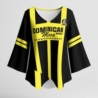 Moca Dominican Republic Football Custom Kimono Sleeve Blouse 2025 Come On The Cradle - Wonder Print Shop