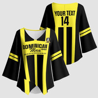 Moca Dominican Republic Football Custom Kimono Sleeve Blouse 2025 Come On The Cradle - Wonder Print Shop