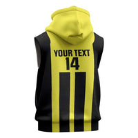 Moca Dominican Republic Football Custom Sleeveless Zip Hoodie 2025 Come On The Cradle - Wonder Print Shop