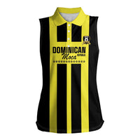 Moca Dominican Republic Football Custom Women Sleeveless Polo Shirt 2025 Come On The Cradle - Wonder Print Shop
