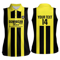 Moca Dominican Republic Football Custom Women Sleeveless Polo Shirt 2025 Come On The Cradle - Wonder Print Shop