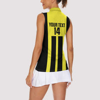 Moca Dominican Republic Football Custom Women Sleeveless Polo Shirt 2025 Come On The Cradle - Wonder Print Shop