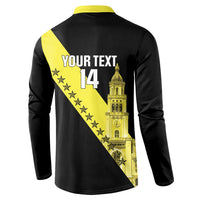 Cradle Of Dominican Republic Football Custom Button Sweatshirt Go Moca Diagonal Style - Wonder Print Shop