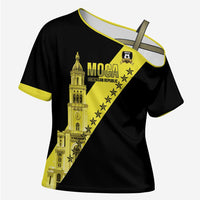 Cradle Of Dominican Republic Football Custom Cross Shoulder Shirt Go Moca Diagonal Style - Wonder Print Shop