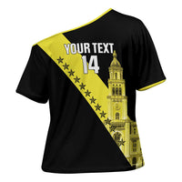 Cradle Of Dominican Republic Football Custom Cross Shoulder Shirt Go Moca Diagonal Style - Wonder Print Shop