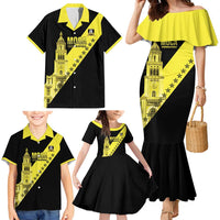 Cradle Of Dominican Republic Football Custom Family Matching Mermaid Dress and Hawaiian Shirt Go Moca Diagonal Style - Wonder Print Shop