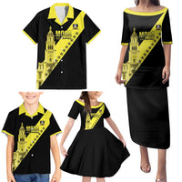 Cradle Of Dominican Republic Football Custom Family Matching Puletasi and Hawaiian Shirt Go Moca Diagonal Style - Wonder Print Shop